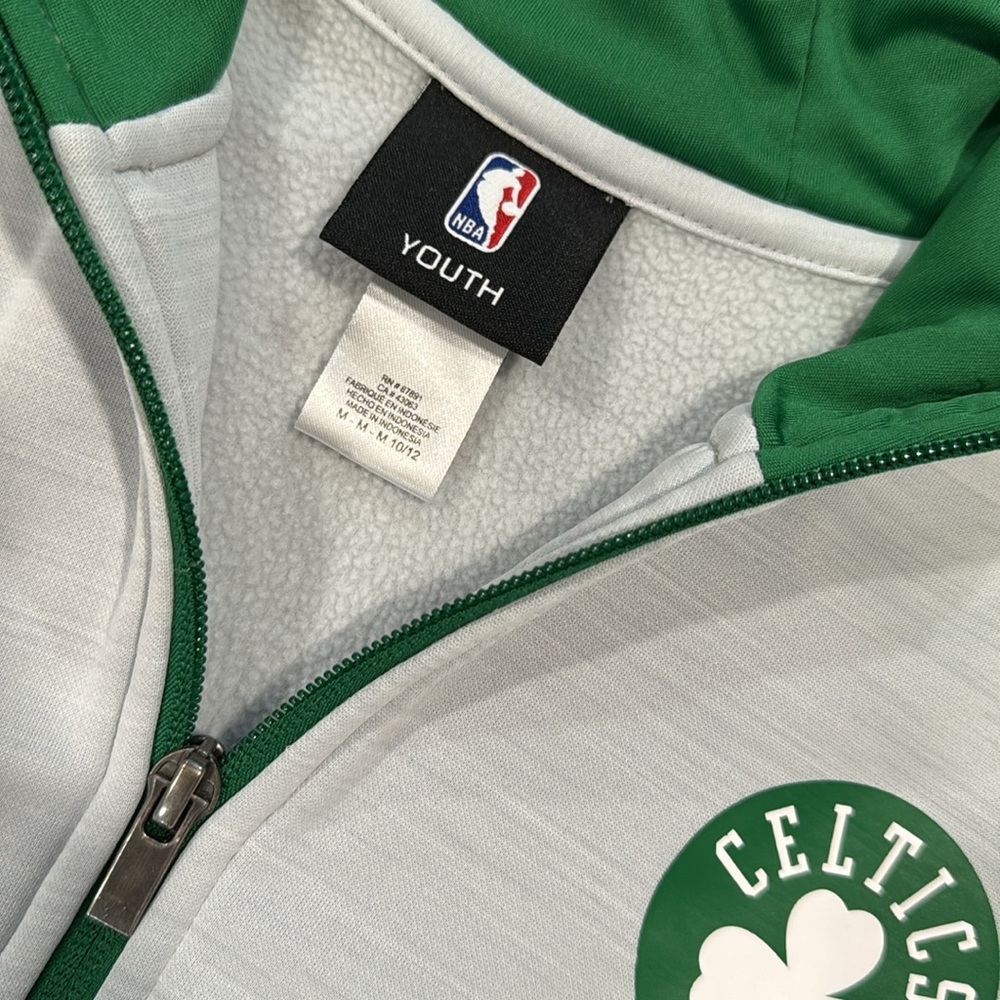 Celtics Full Zip Hoodies, Youth Medium (10/12) - Picture 3 of 3